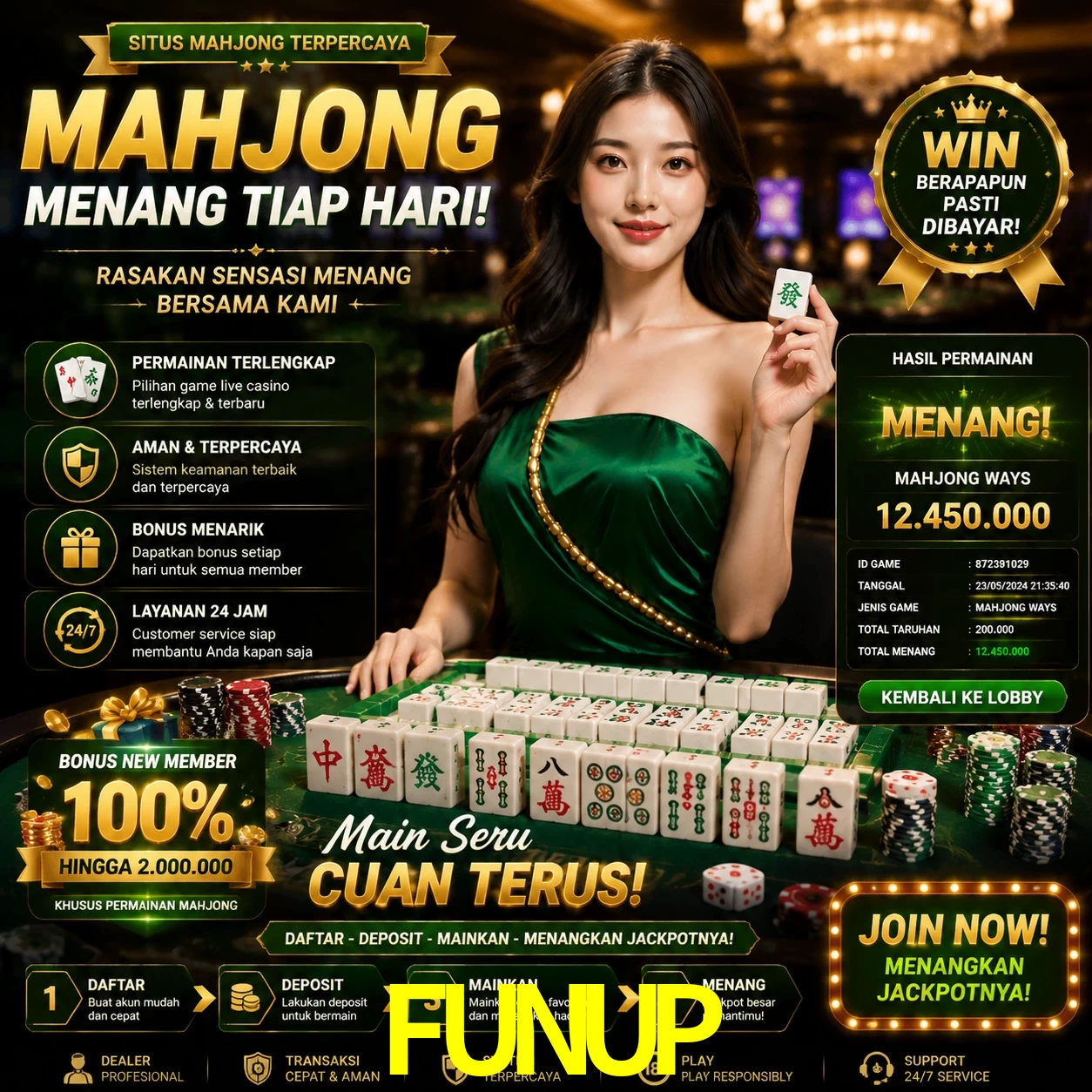 Cashback VIP FUNUP - reembolso semanal